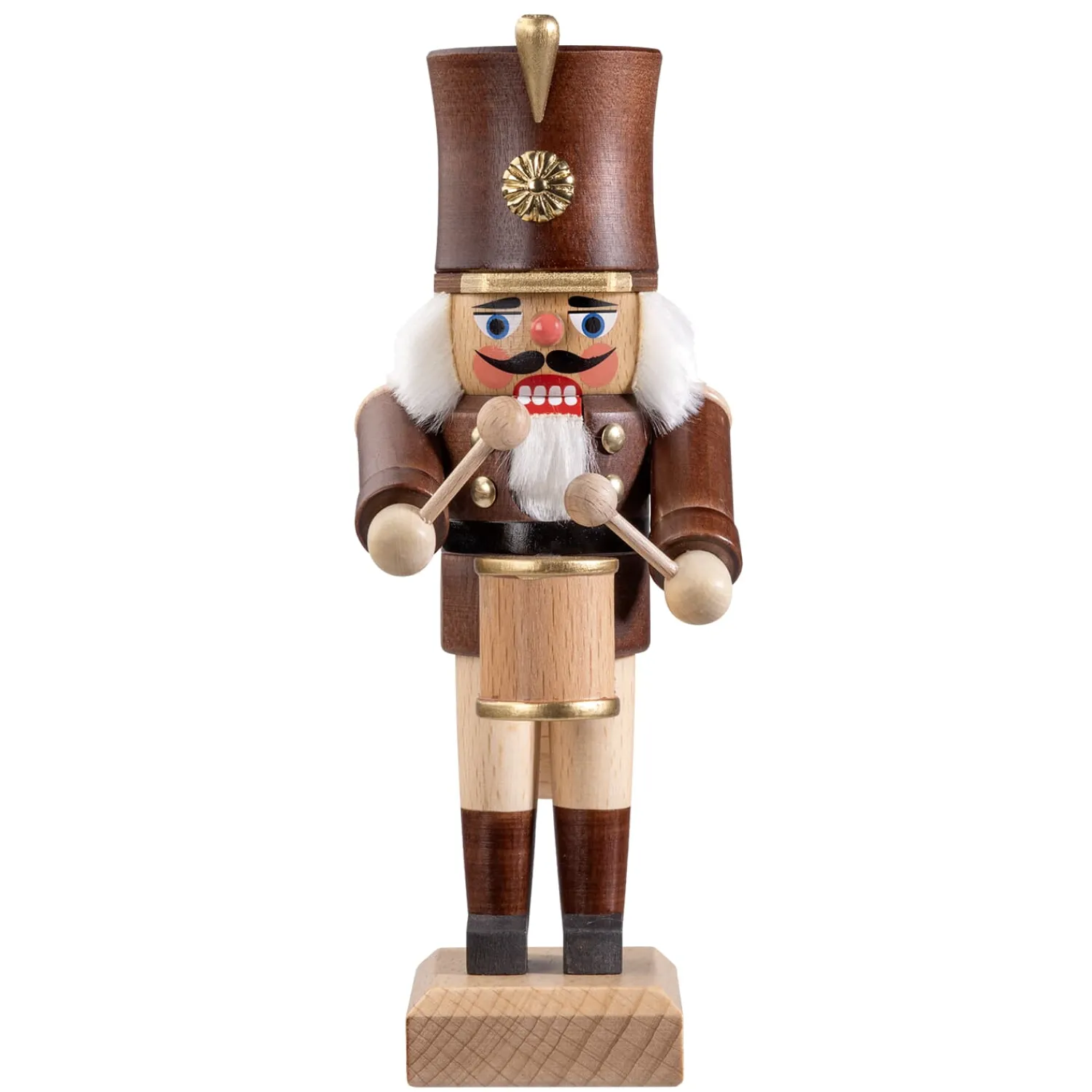 HODREWA Nussknacker<Nussknacker "Trommler", Braun/Lasiert, 20,5 Cm