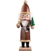 HODREWA Nussknacker<Nussknacker "Weihnachtsmann", Braun/Lasiert
