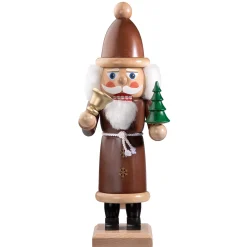HODREWA Nussknacker<Nussknacker "Weihnachtsmann", Braun/Lasiert