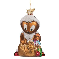 Poesie in Glas Baumschmuck Aus Glas<Pittiplatsch Als Weihnachtsmann