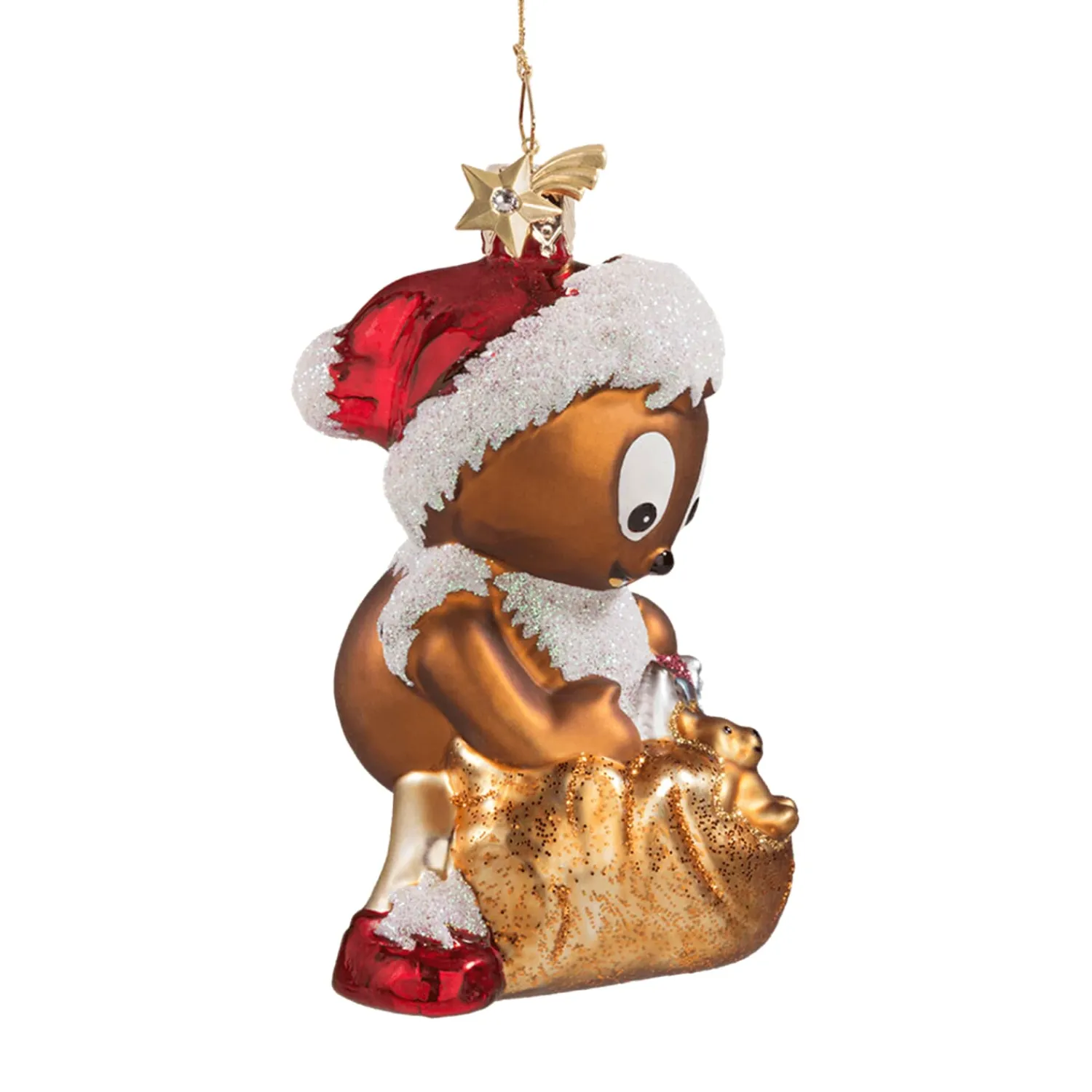 Poesie in Glas Baumschmuck Aus Glas<Pittiplatsch Als Weihnachtsmann