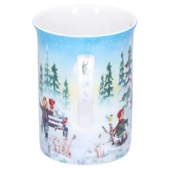 Käthe Wohlfahrt Tischdeko<Porzellan-Tasse "Schlittschuhlauf"