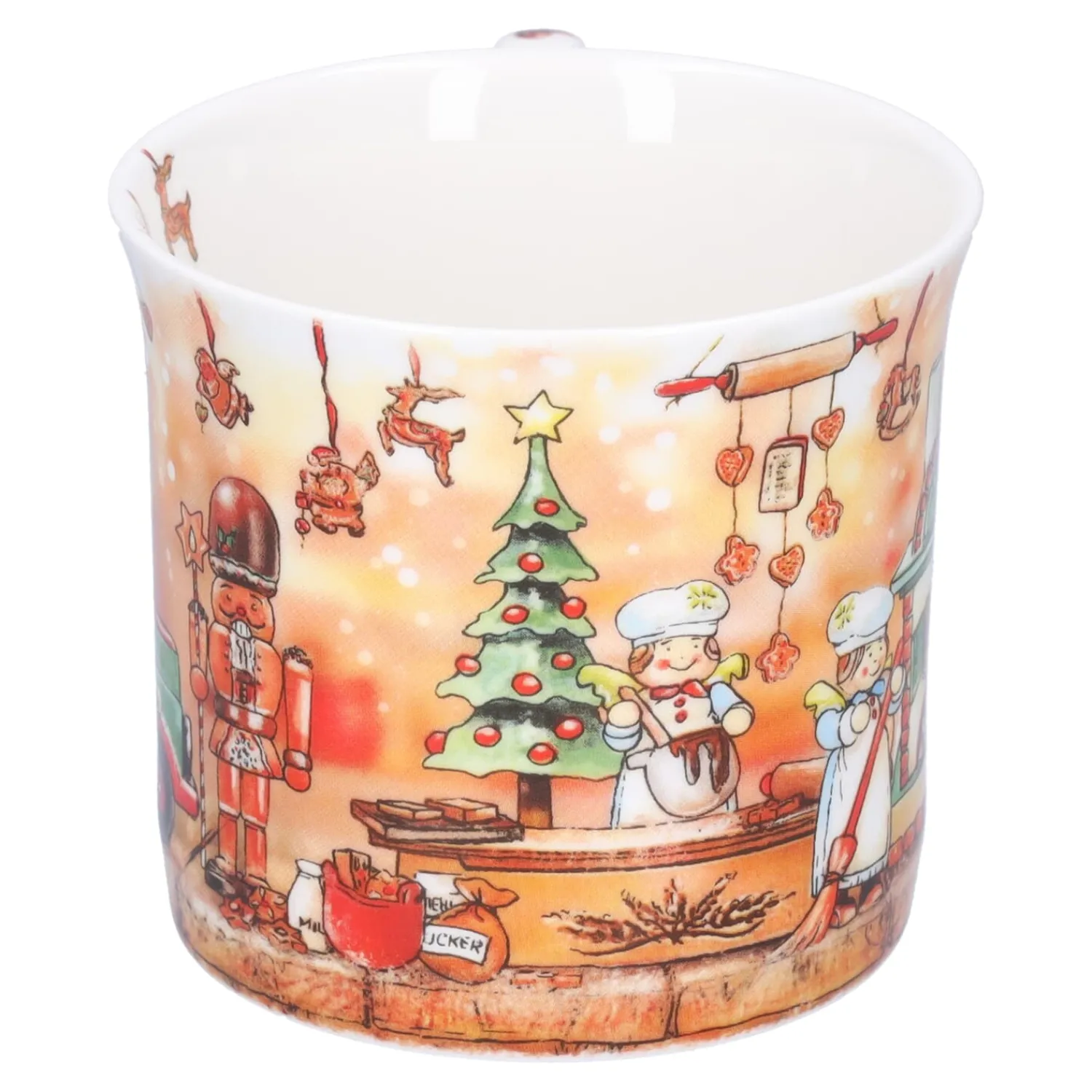 Käthe Wohlfahrt Tischdeko<Porzellan-Tasse "Weihnachtsbackerei"