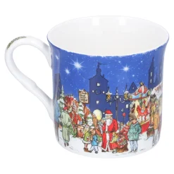 Käthe Wohlfahrt Tischdeko<Porzellan-Tasse "Weihnachtsmarkt"