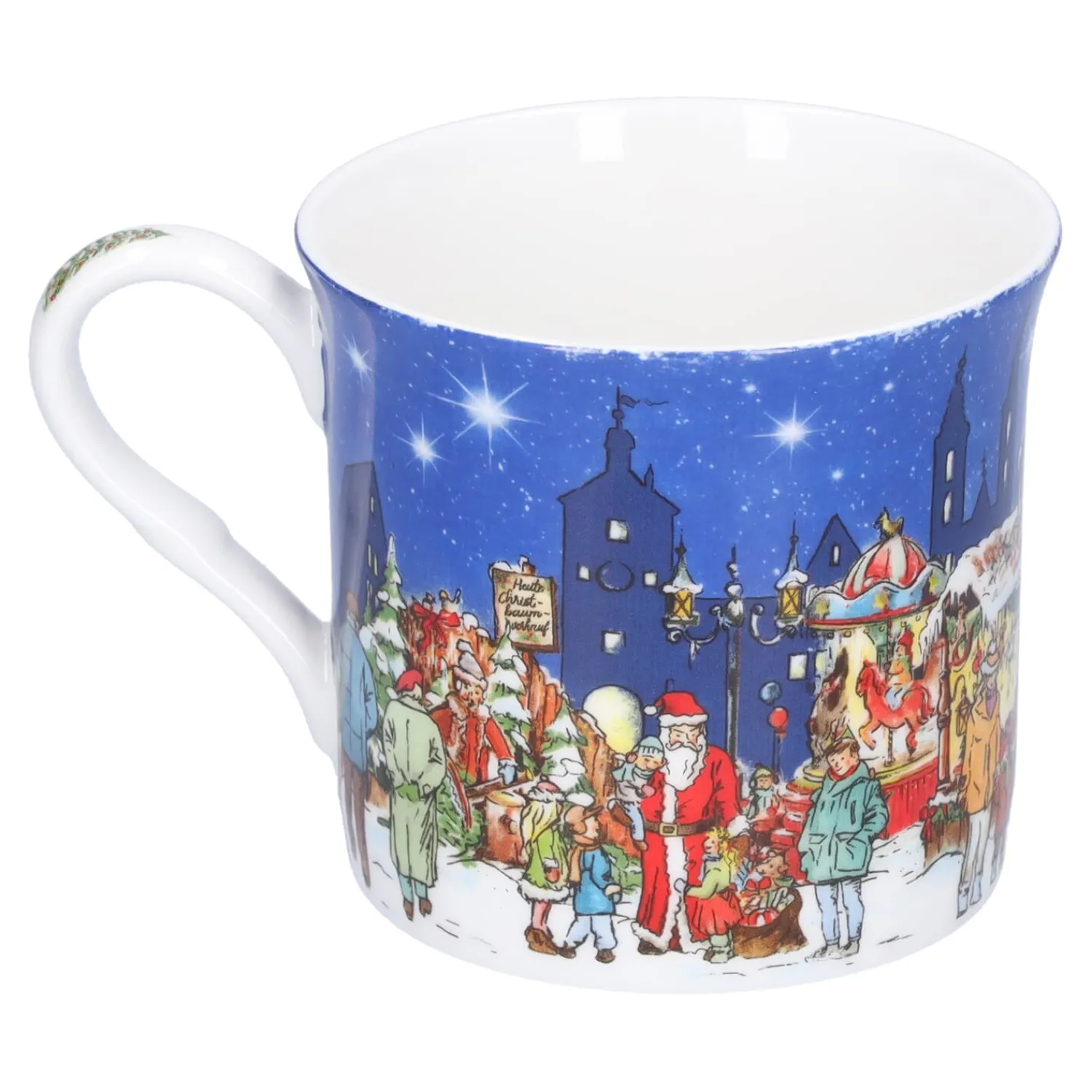 Käthe Wohlfahrt Tischdeko<Porzellan-Tasse "Weihnachtsmarkt"