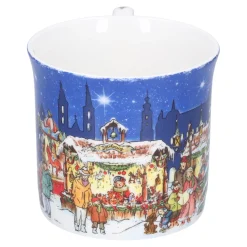 Käthe Wohlfahrt Tischdeko<Porzellan-Tasse "Weihnachtsmarkt"