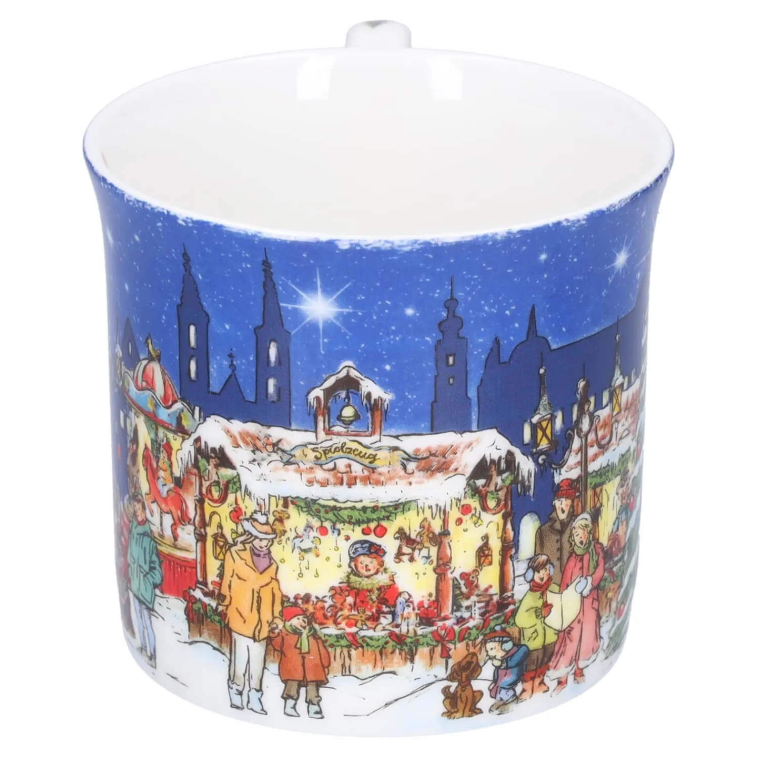 Käthe Wohlfahrt Tischdeko<Porzellan-Tasse "Weihnachtsmarkt"