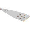 Richard Glässer Zubehör & Ersatzteile<Pyramiden-Flugel Weis Mit Goldrand L 107 Mm, H 33 Mm