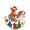 Käthes Original Baumschmuck Aus Holz<Schaukelpferd Mit Teddy