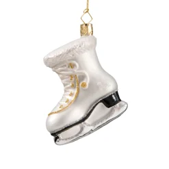 Poesie in Glas Baumschmuck Aus Glas<Schlittschuh, Weiss