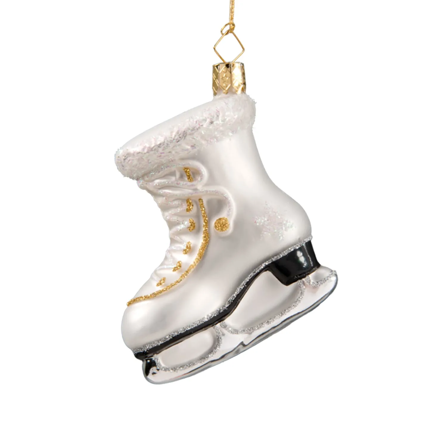 Poesie in Glas Baumschmuck Aus Glas<Schlittschuh, Weiss