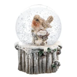 Käthe Wohlfahrt Schneekugeln<Schneekugel "Rotkehlchen"