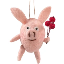 Käthe Wohlfahrt Baumschmuck Aus Filz<Schweinchen Aus Filz