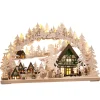 RATAGS Holzdesign Schwibbögen<Schwibbögen "Fachwerkdorf" 230V Mit Usb A-Anschluss