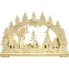 RATAGS Holzdesign Schwibbögen<Schwibbögen "Rehe In Der Abenddammerung", 230V Mit Usb A-Anschluss