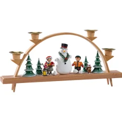 Käthes Original Schwibbögen<Schwibbögen "Schneemann Mit Kinder"