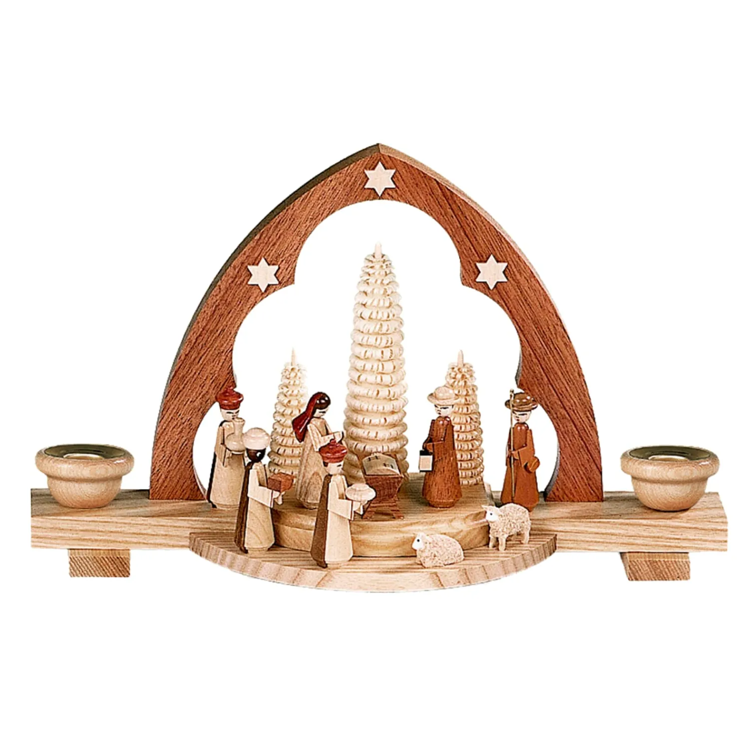 Müller Kleinkunst Schwibbögen<Spitzbogen "Christi Geburt",
