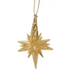 Käthe Wohlfahrt Baumschmuck Aus Kunststoff<Stern Mit Glimmer, Gold, 6 Cm