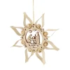 Käthe Wohlfahrt Baumschmuck Aus Holz<Stern Mit Heiliger Familie