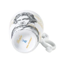 Meissen Porzellan Tischdeko<Tasse "Beethoven"