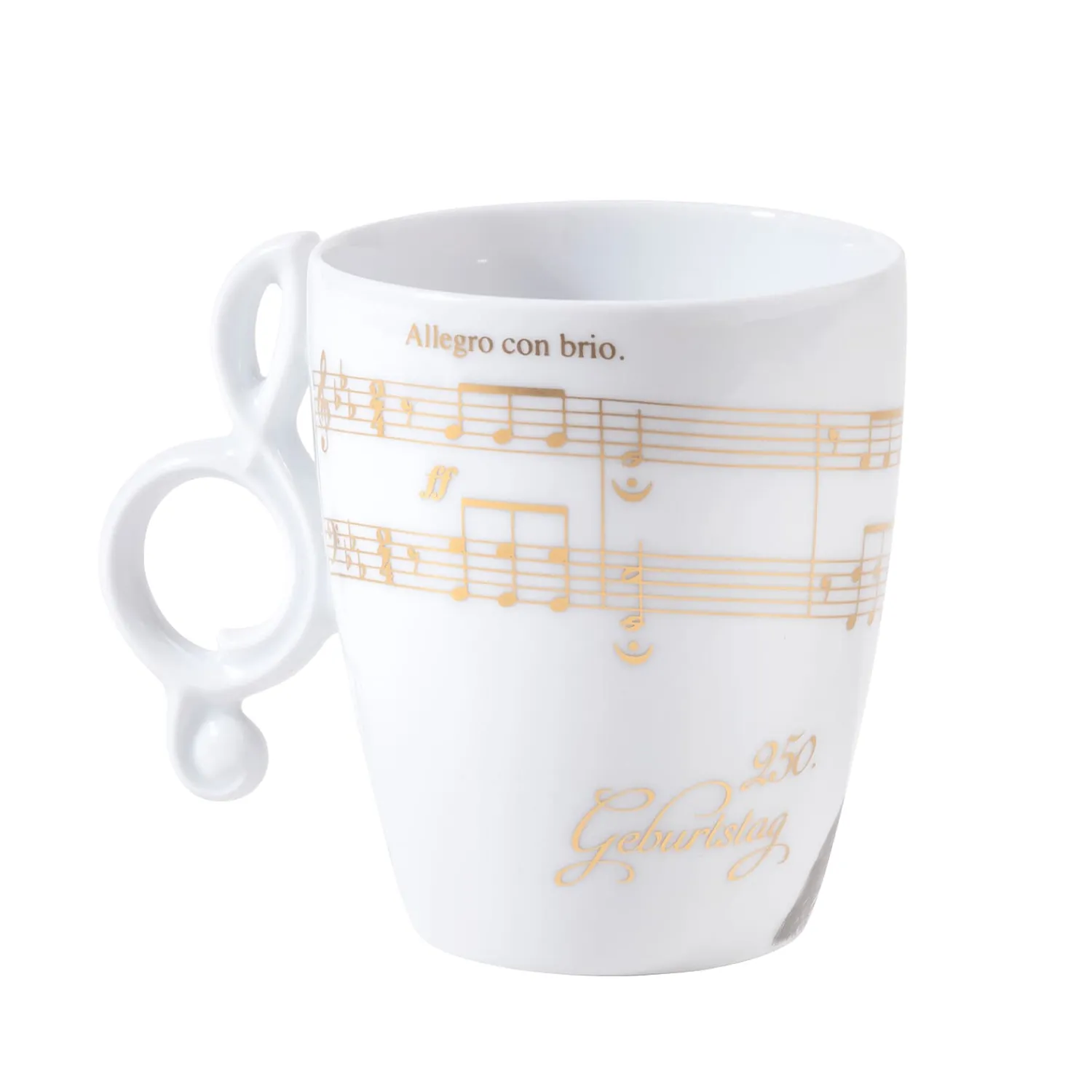 Meissen Porzellan Tischdeko<Tasse "Beethoven"