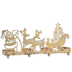Käthe Wohlfahrt Kerzen & Teelichthalter<Teelichthalter "Rentierschlitten", Gold