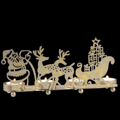 Käthe Wohlfahrt Kerzen & Teelichthalter<Teelichthalter "Rentierschlitten", Gold