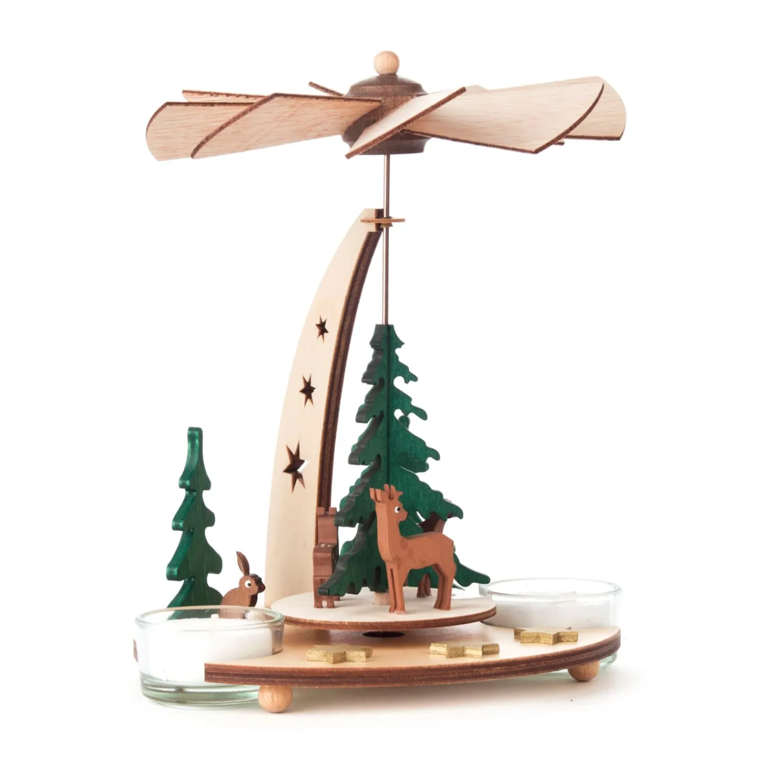 Käthe Wohlfahrt Pyramiden<Teelicht-Pyramide "Waldtiere"