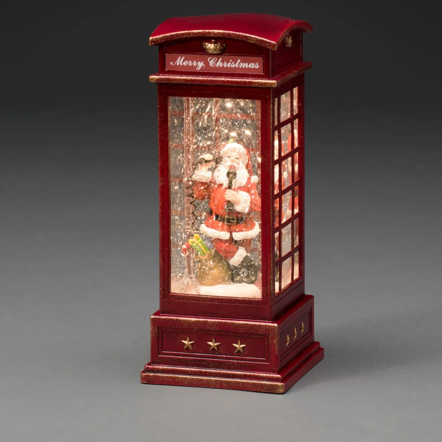 KONSTSMIDE Standfiguren<Telefonzelle Mit Weihnachtsmann