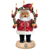 Müller Kleinkunst Räuchermänner<Weihnachtsmann Mit Kerzenbogen, Rauchermannchen