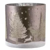 Käthe Wohlfahrt Kerzen & Teelichthalter<Windlicht "Hirsche Im Wald" Taupe, 15Cm