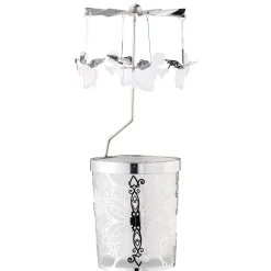 Käthe Wohlfahrt Kerzen & Teelichthalter<Windlicht-Karussell "Engel", Silber