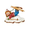 Hubrig Volkskunst Hubrig Miniaturen<Winterkinder Bauchlandung