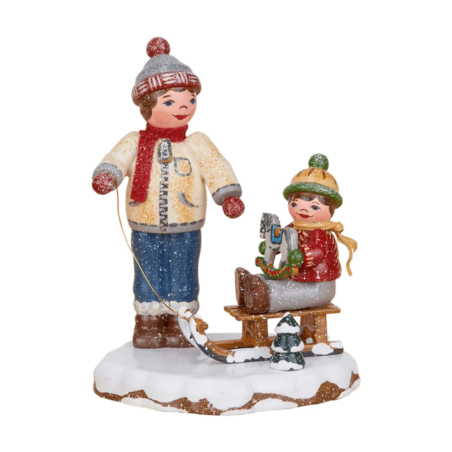 Hubrig Volkskunst Hubrig Miniaturen<Winterkinder Beste Freunde