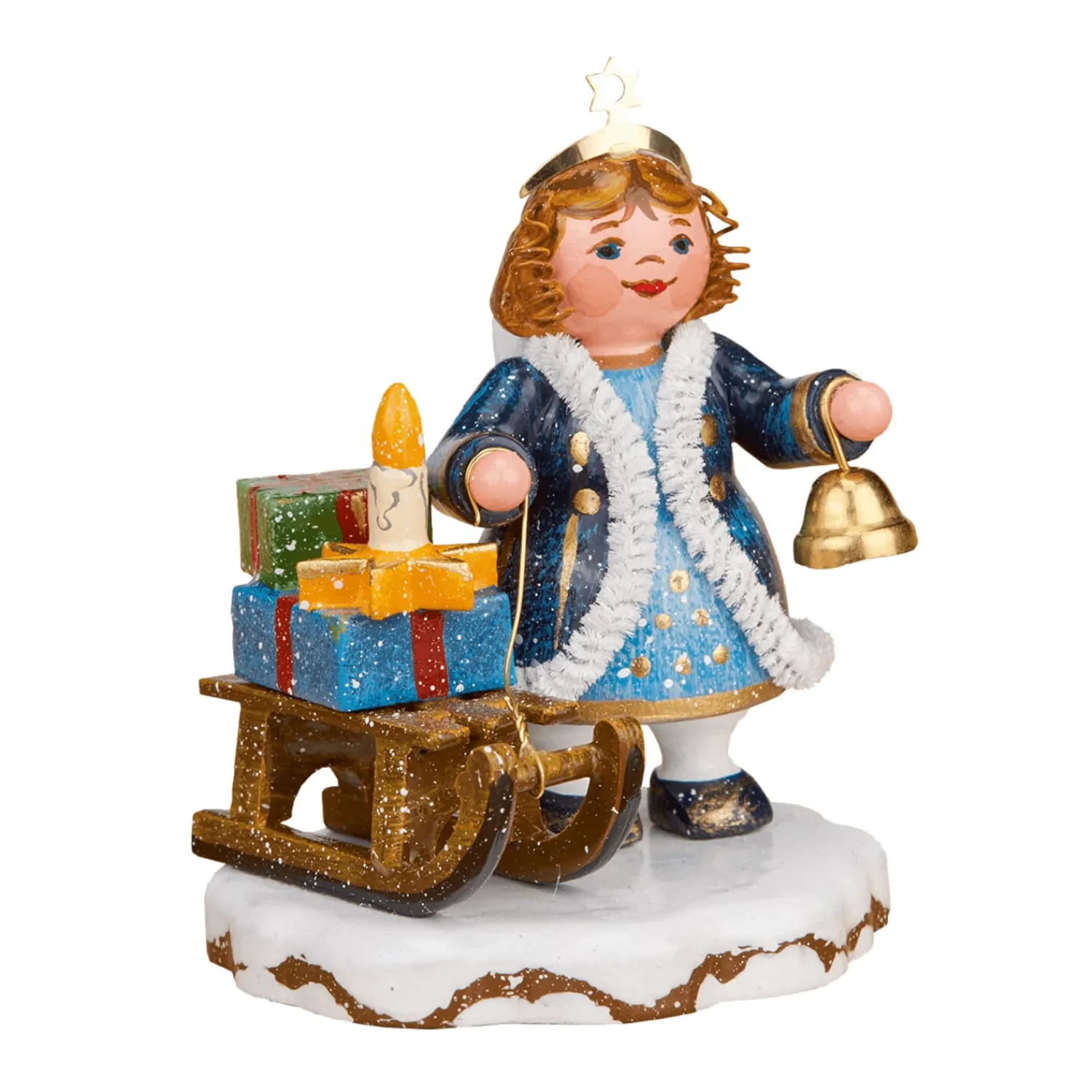 Hubrig Volkskunst Hubrig Miniaturen<Winterkinder Himmelskind "Kling Glockchen"