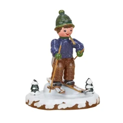 Hubrig Volkskunst Hubrig Miniaturen<Winterkinder Schneeschuhfahrt