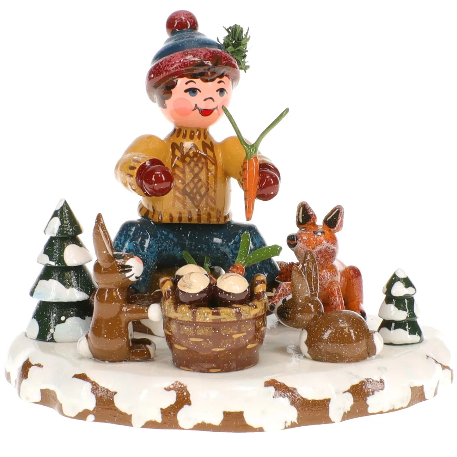 Hubrig Volkskunst Hubrig Miniaturen<Winterkinder Tiere Des Waldes