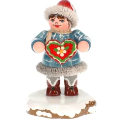 Hubrig Volkskunst Hubrig Miniaturen<Winterkinder Tinchens Lebkuchenherz