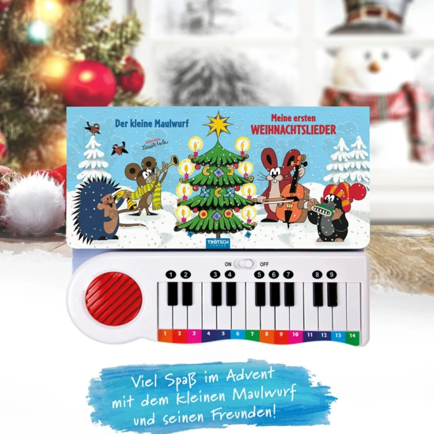 Trötsch Verlag Spielzeug<Winter-Klavierbuch "Der Kleine Maulwurf"